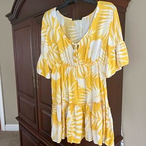 Spiaggia Dolce palm printed dress size L